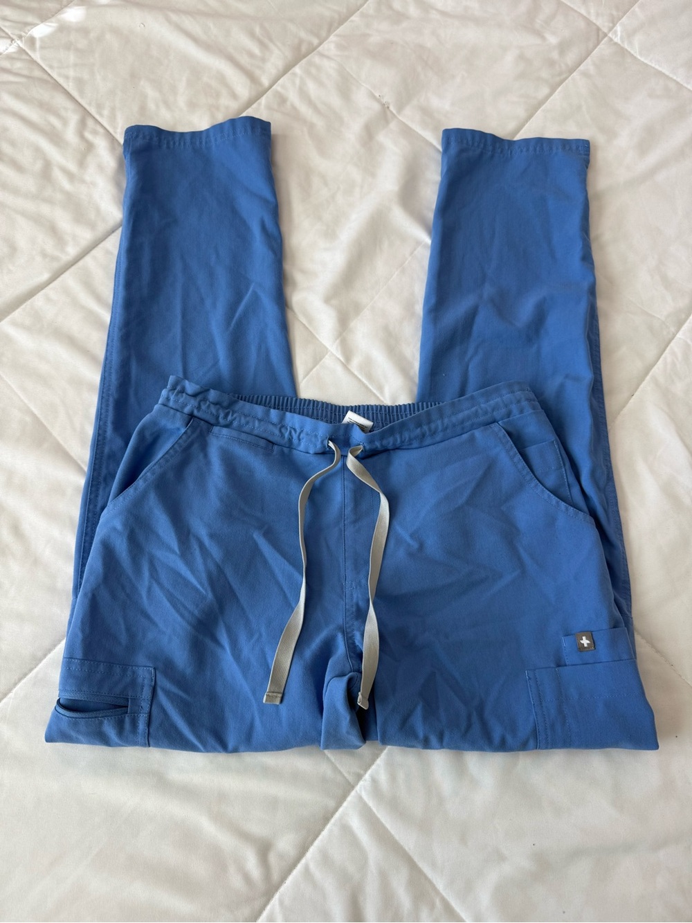 Figs Ciel Blue Drawstring Scrub Joggers - Picture 2 of 4